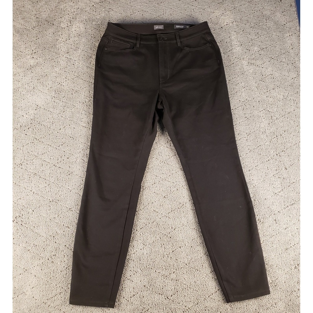 J Jill Pants Womens 12 Black Premium Flex High Rise Leggings Stretch Slimming